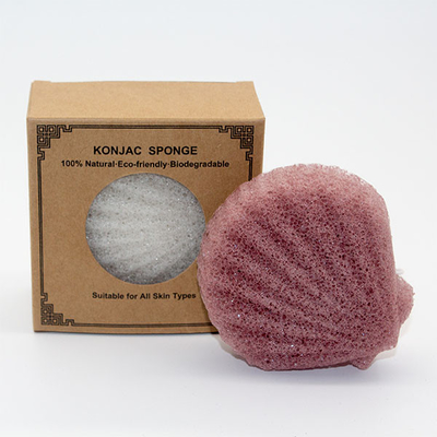 7.8*7.5cm Shell Shape Konjac Sponge